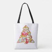 Weihnachtsbaum Tote Tasche (Rückseite)