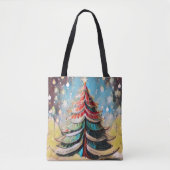 Weihnachtsbaum Tote Tasche (Vorderseite)
