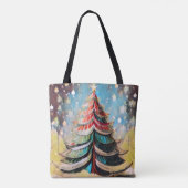 Weihnachtsbaum Tote Tasche (Rückseite)
