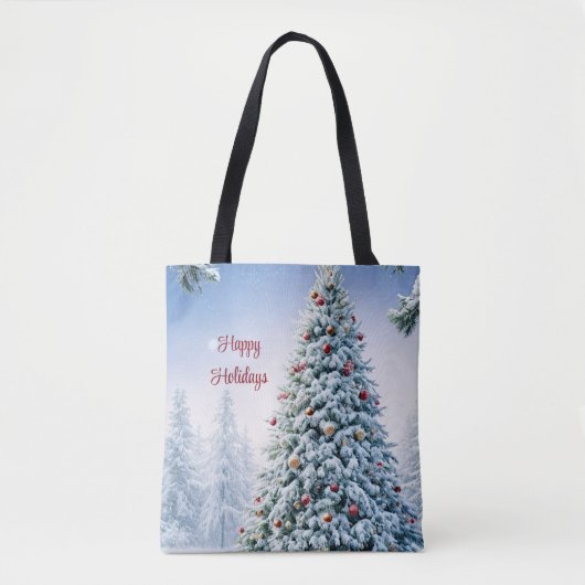 Weihnachtsbaum Tote Tasche (Vorderseite)