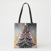 Weihnachtsbaum Tote Tasche (Vorderseite)