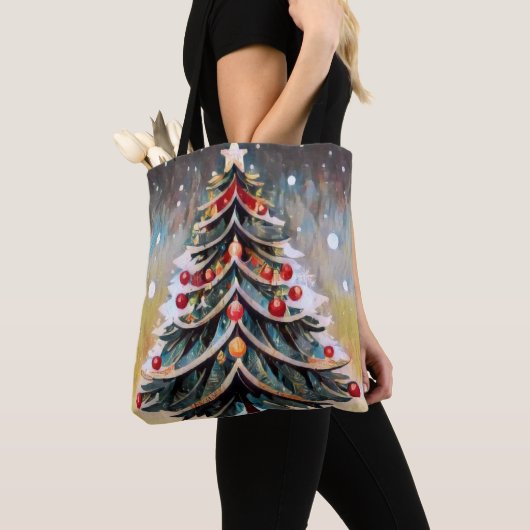 Weihnachtsbaum Tote Tasche (Von Nahem)
