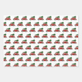 Weihnachtsbaum Traffic Geschenkwrap Geschenkpapier Set (Vorderseite 2)