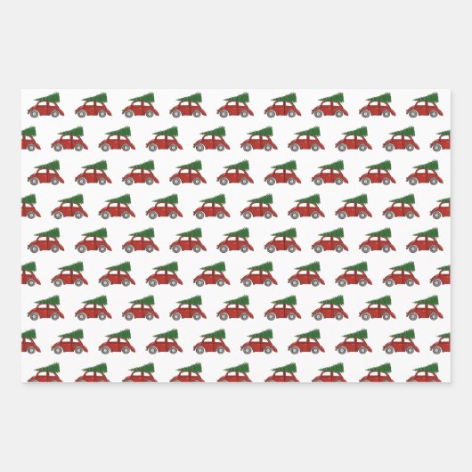 Weihnachtsbaum Traffic Geschenkwrap Geschenkpapier Set (Vorderseite 2)