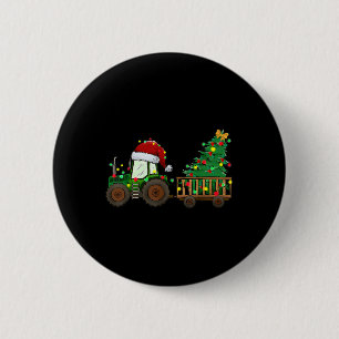 Weihnachtsbaum-Traktor Xmas Tremlichter Weihnachts Button