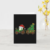 Weihnachtsbaum-Traktor Xmas Tremlichter Weihnachts Karte (Gelbe Blume)