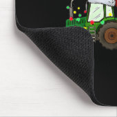 Weihnachtsbaum-Traktor Xmas Tremlichter Weihnachts Mousepad (Ecke)