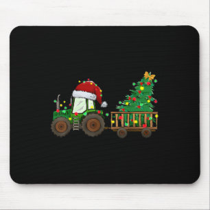 Weihnachtsbaum-Traktor Xmas Tremlichter Weihnachts Mousepad