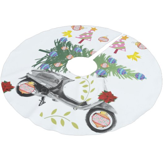 Weihnachtsbaum Tree Bicycle Polyester Weihnachtsbaumdecke (Schrägansicht)