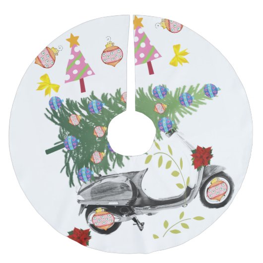 Weihnachtsbaum Tree Bicycle Polyester Weihnachtsbaumdecke (Vorderseite)