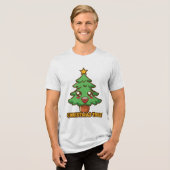 Weihnachtsbaum Tri-Blend Shirt (Vorderseite voll)