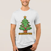 Weihnachtsbaum Tri-Blend Shirt (Vorderseite)