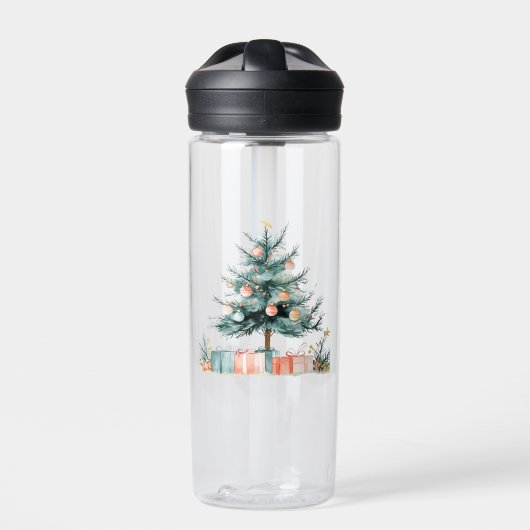 Weihnachtsbaum Trinkflasche (Vorderseite)