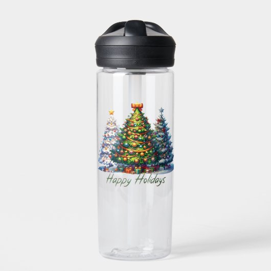 Weihnachtsbaum Trinkflasche (Vorderseite)