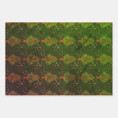 Weihnachtsbaum Trio Wrapping Paper Sheet Geschenkpapier Set (Vorderseite 3)