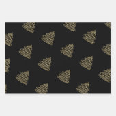 Weihnachtsbaum Trio Wrapping Paper Sheet Geschenkpapier Set (Vorderseite 2)