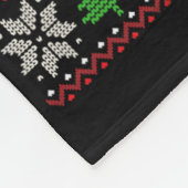 Weihnachtsbaum Trompeter hässlicher Stil Chri Fleecedecke (Ecke)