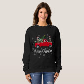 Weihnachtsbaum Truck Border Collie Ch Sweatshirt (Vorne ganz)