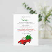 Weihnachtsbaum Truck Moving Holiday Card (Stehend Vorderseite)