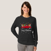 Weihnachtsbaum Truck Persische Katze Chri T-Shirt (Vorne ganz)