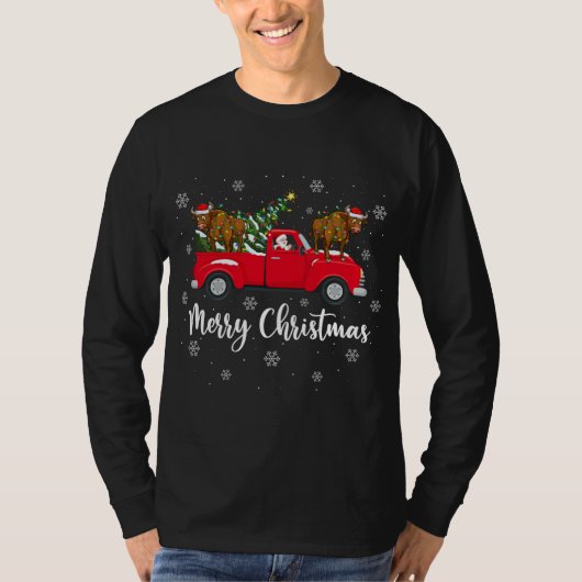 Weihnachtsbaum Truck Water Buffalo Ch T-Shirt (Vorderseite)