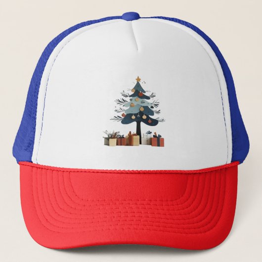 Weihnachtsbaum Truckerkappe (Vorderseite)