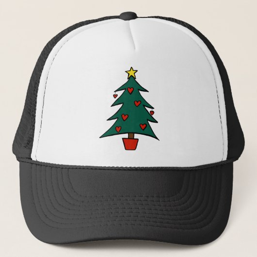 Weihnachtsbaum Truckerkappe (Vorderseite)