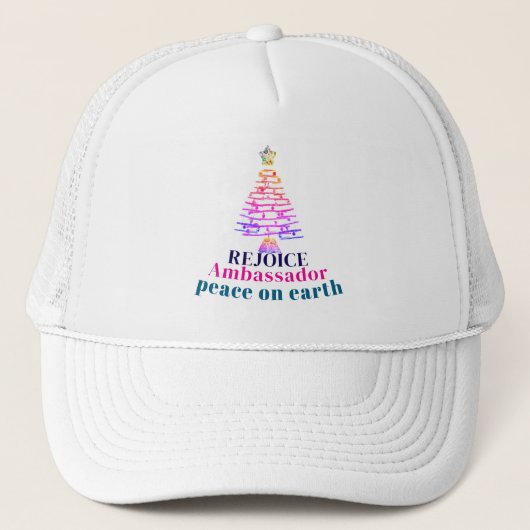 Weihnachtsbaum Truckerkappe (Vorderseite)