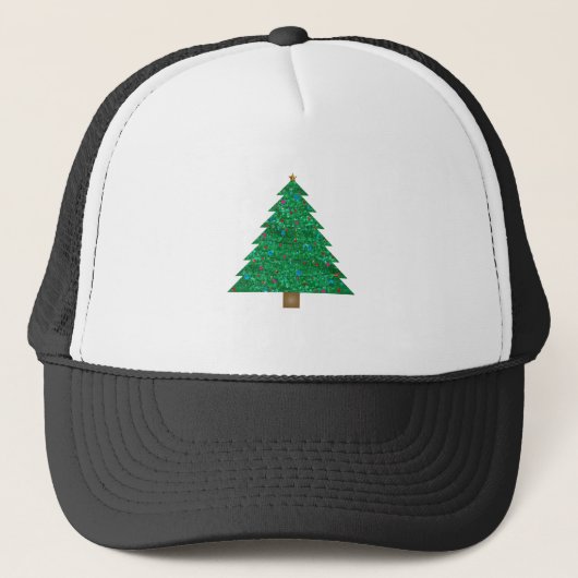 Weihnachtsbaum Truckerkappe (Vorderseite)