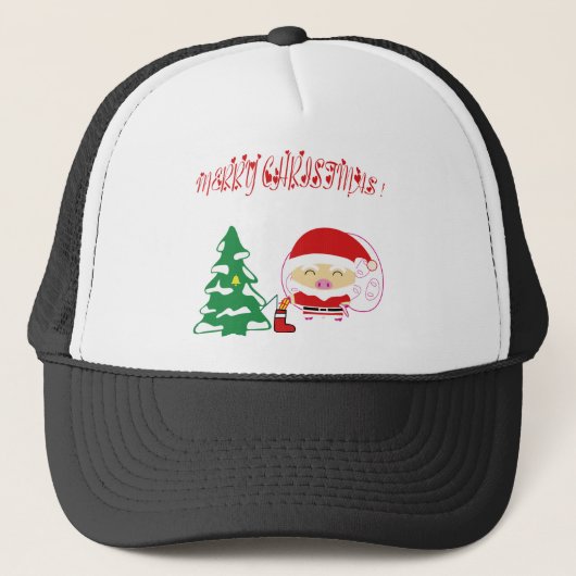 Weihnachtsbaum Truckerkappe (Vorderseite)