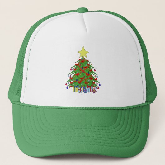 Weihnachtsbaum Truckerkappe (Vorderseite)