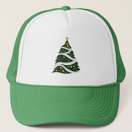 Weihnachtsbaum Truckerkappe (Vorderseite)
