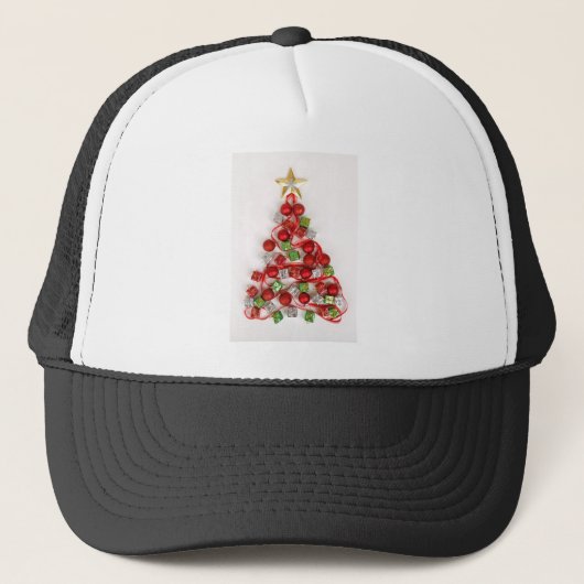 Weihnachtsbaum Truckerkappe (Vorderseite)
