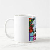 Weihnachtsbaum Tuxedo Cat Kaffeetasse (Links)