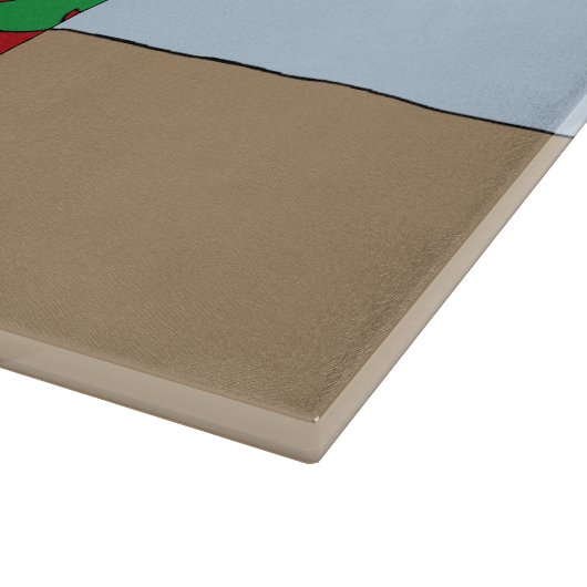 Weihnachtsbaum Tuxedo Cat Schneidebrett (Ecke)