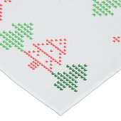 Weihnachtsbaum Ugly Sweater Muster Großer Tischläufer (Ecke)