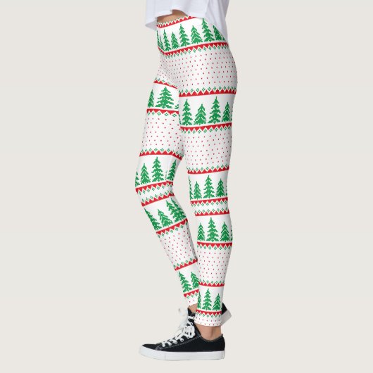 Weihnachtsbaum Ugly Sweater Rentier Leggings (Links)