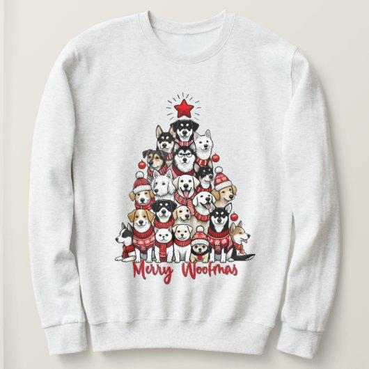 Weihnachtsbaum Ugly Sweatshirt (Design vorne)