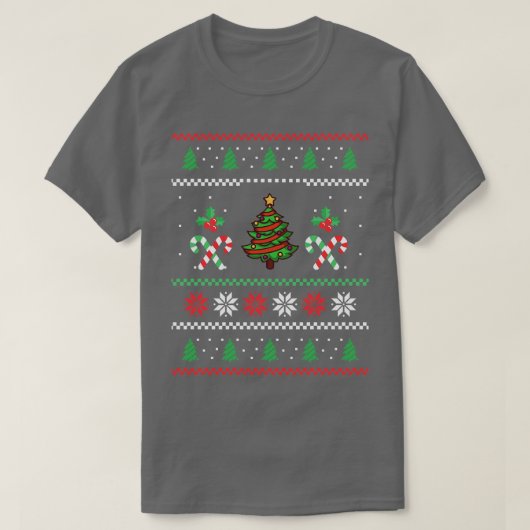 Weihnachtsbaum Ugly Weihnachten 2 T-Shirt (Design vorne)