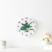 Weihnachtsbaum-Uhr Runde Wanduhr (Zuhause)