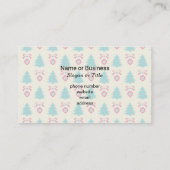 Weihnachtsbaum und Bauernmuster Visitenkarte (Rückseite)