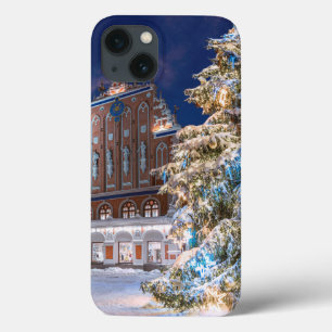 Weihnachtsbaum und Blackheads Haus in Riga Case-Mate iPhone Hülle