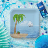 Weihnachtsbaum und -boot pappteller (Party)