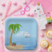 Weihnachtsbaum und -boot pappteller (Party)