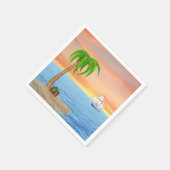 Weihnachtsbaum und -boot serviette (Ecke)