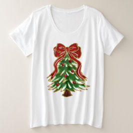Weihnachtsbaum und Bow-T - Shirt