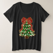 Weihnachtsbaum und Bow-T - Shirt (Design vorne)