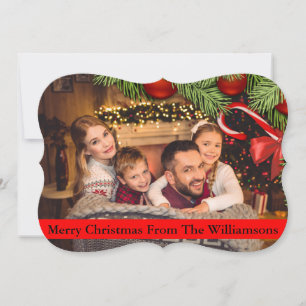 Weihnachtsbaum und Candy Cane Border Extravaganter Feiertagskarte