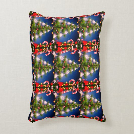 Weihnachtsbaum und Candy Decorative Akzent Kissen (Vorderseite(Vertikal))