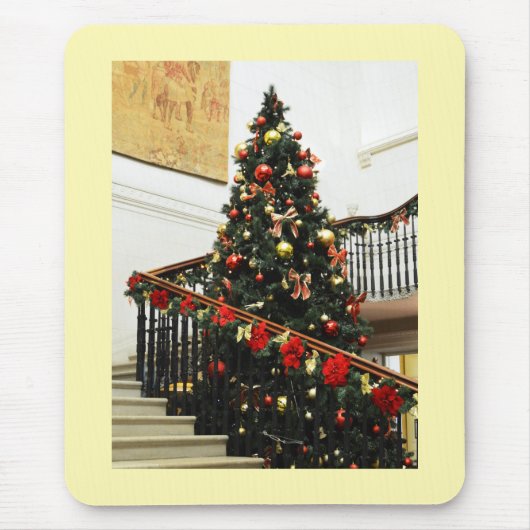 Weihnachtsbaum und -dekorationen mousepad (Vorne)